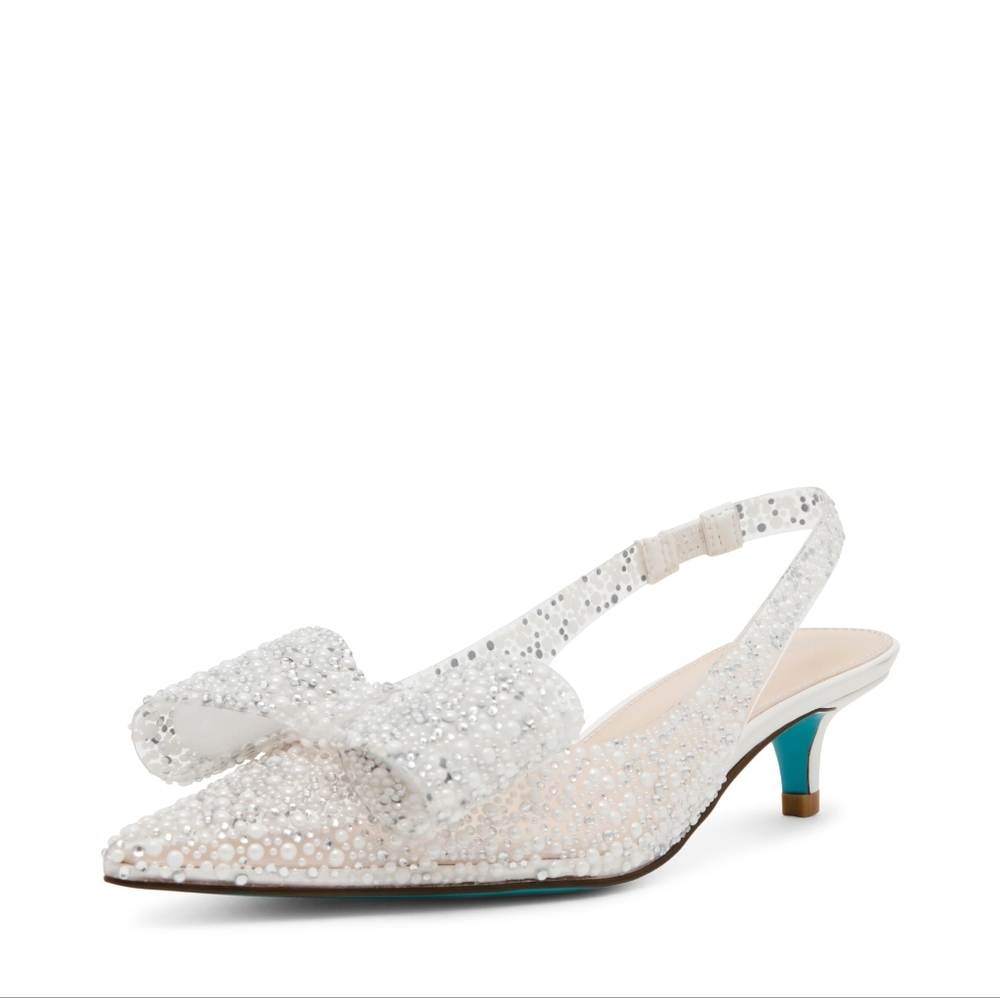 Betsey Johnson Women's Patti Pump, Pearl Multi, 5